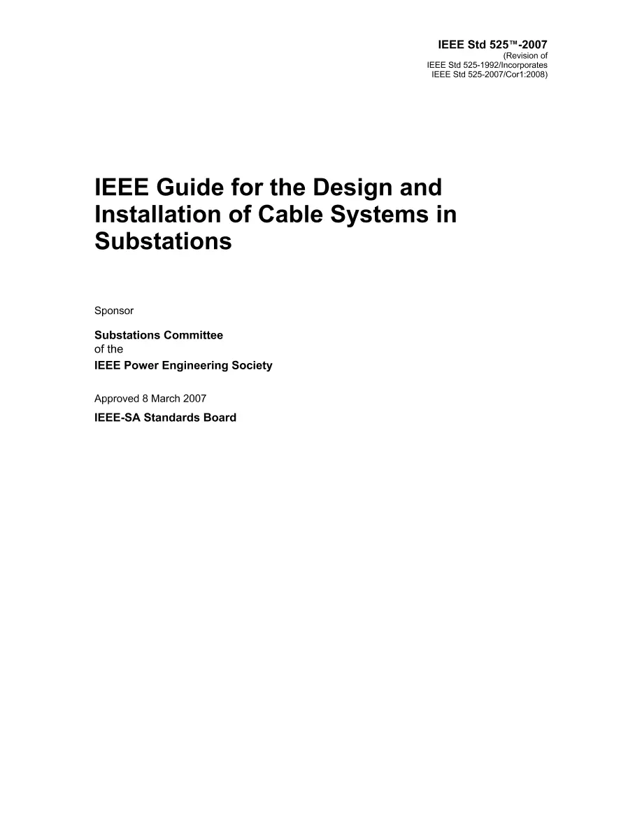 IEEE 525-2007 IEEE 525-2007 pdf