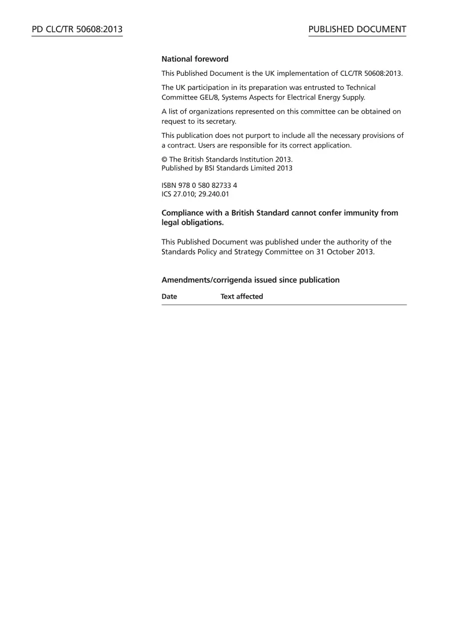 BS PD CLC/TR 50608:2013 pdf