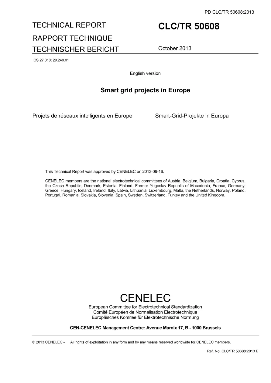 BS PD CLC/TR 50608:2013 pdf