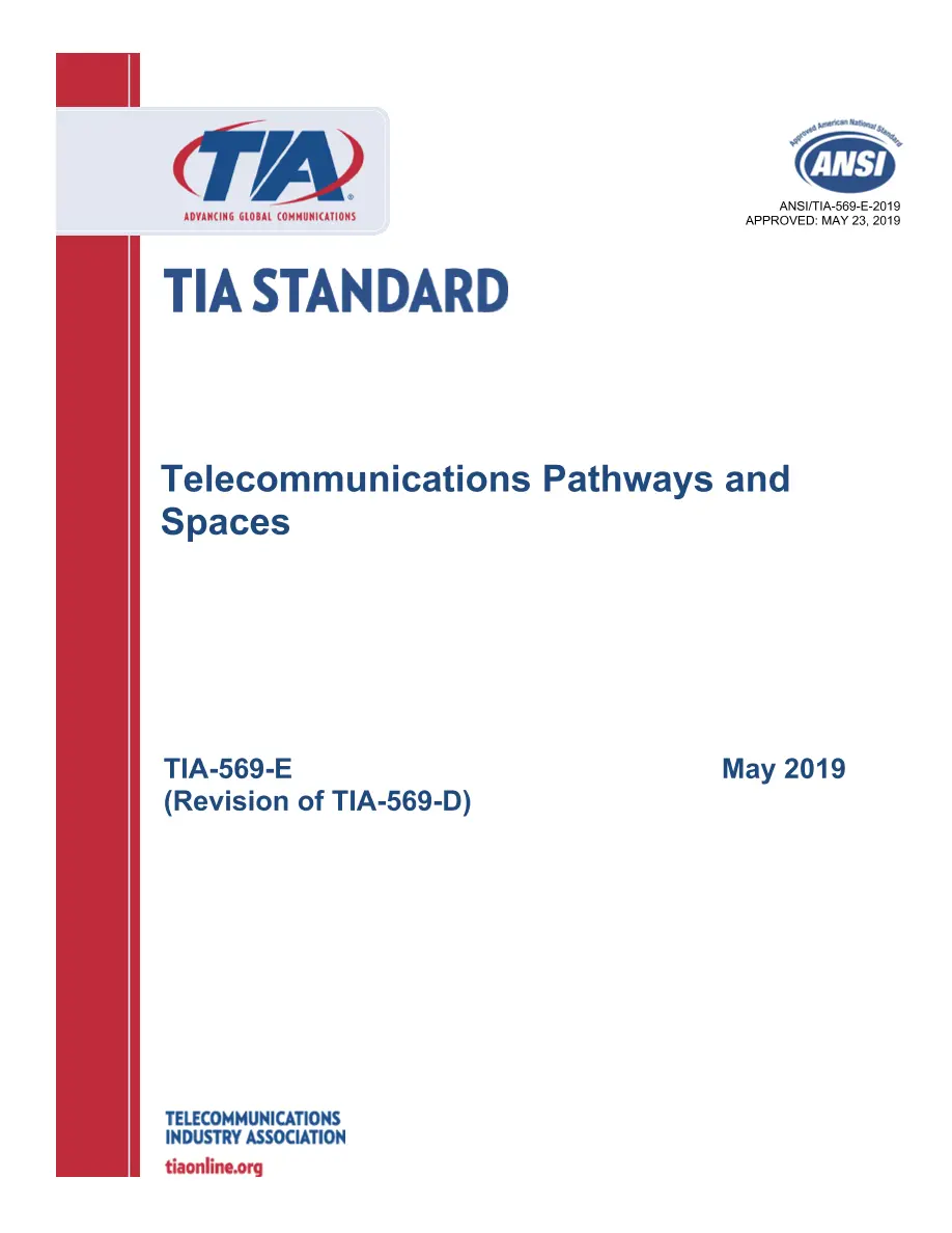 TIA ANSI/TIA-569-E TIA ANSI/TIA-569-E pdf