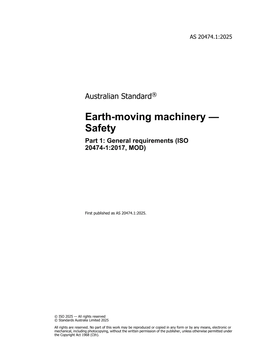 AS 20474.1:2025 pdf
