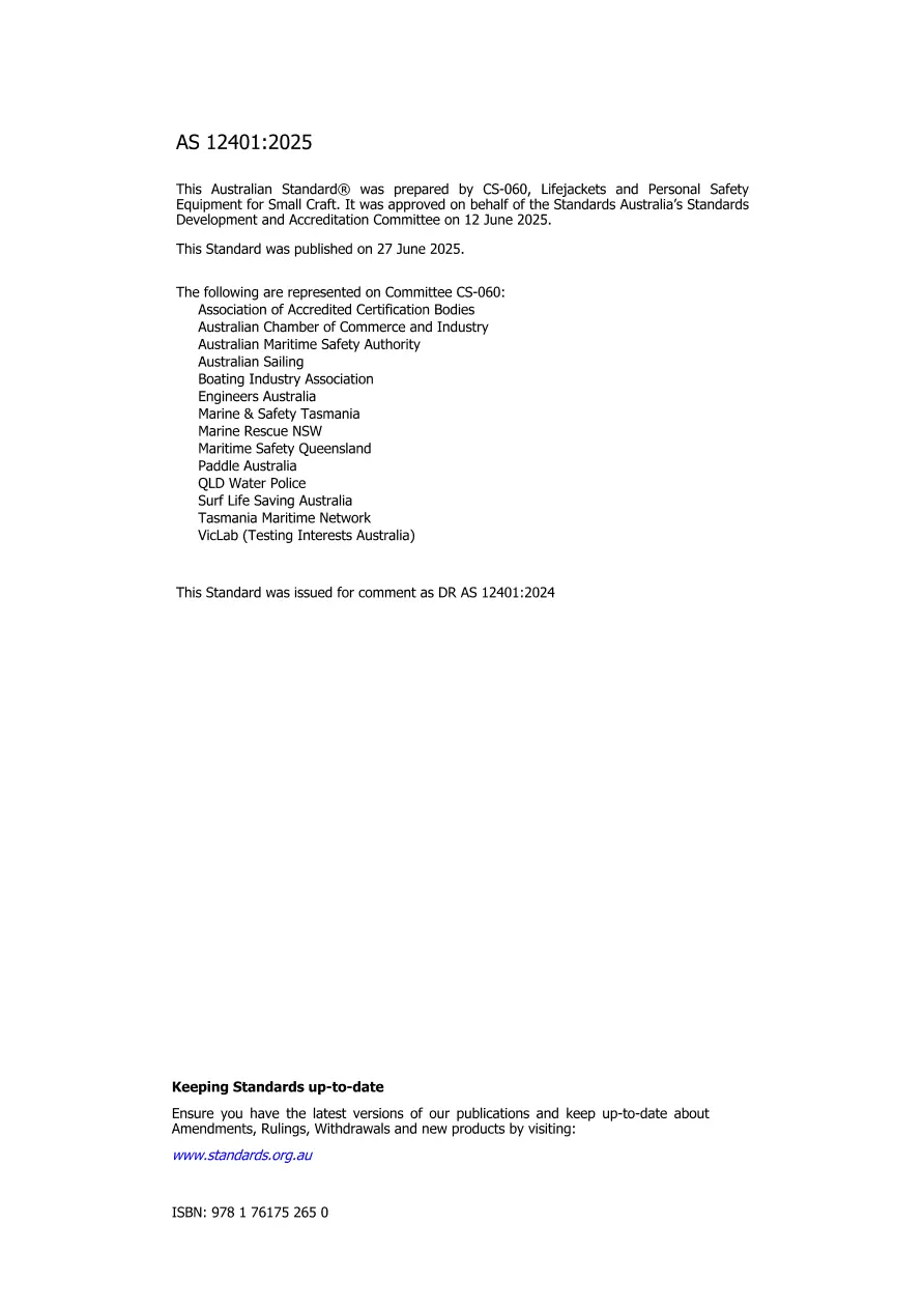 AS 12401:2025 pdf