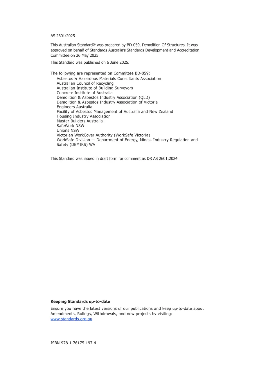 AS 2601:2025 pdf