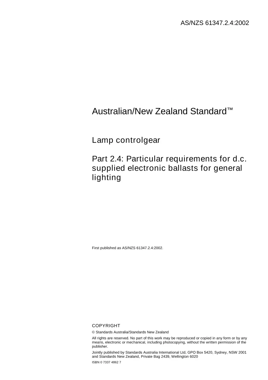 AS/NZS 61347.2.4:2002 AS/NZS 61347.2.4:2002 pdf