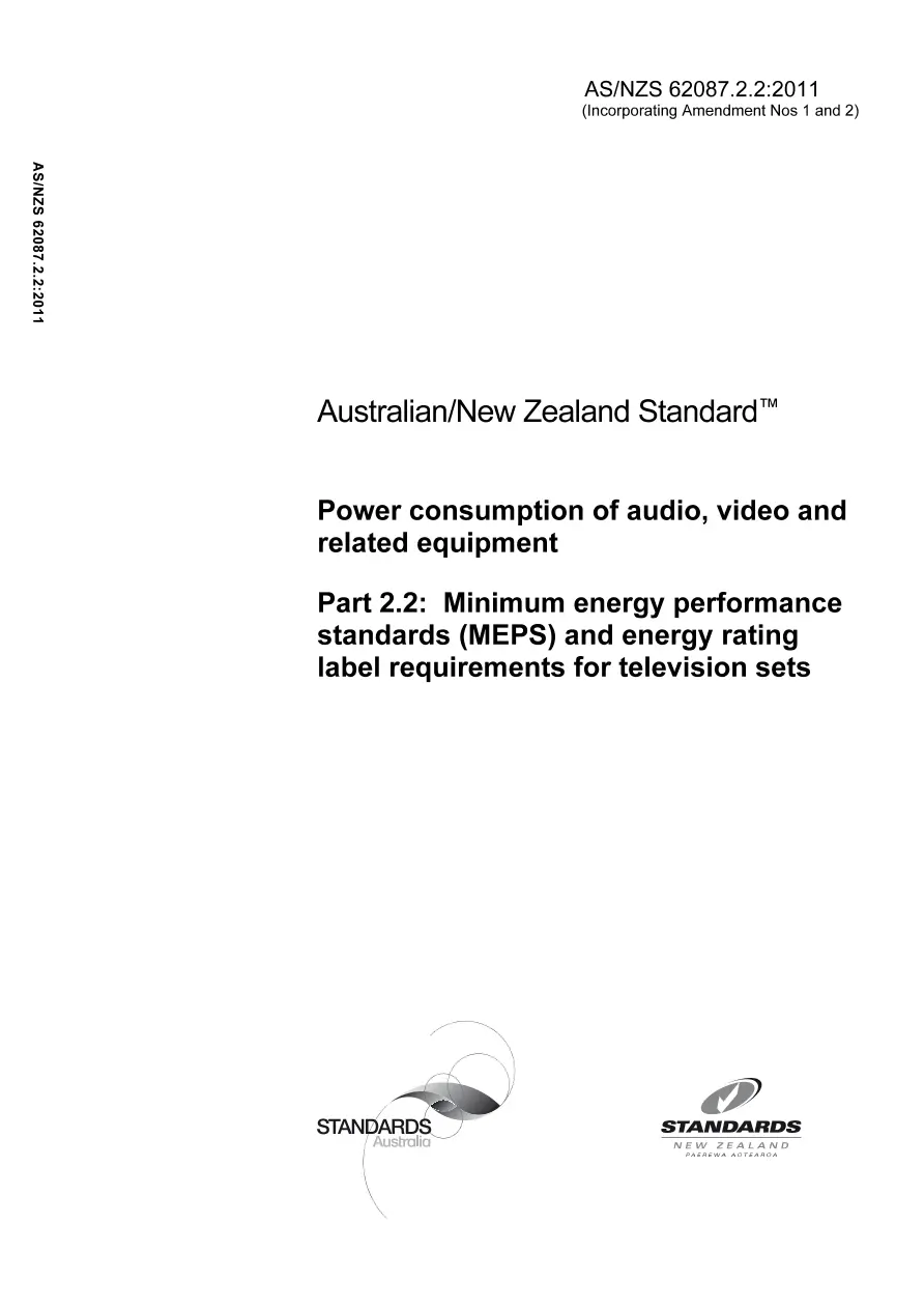 AS/NZS 62087.2.2:2011 AS/NZS 62087.2.2:2011 pdf