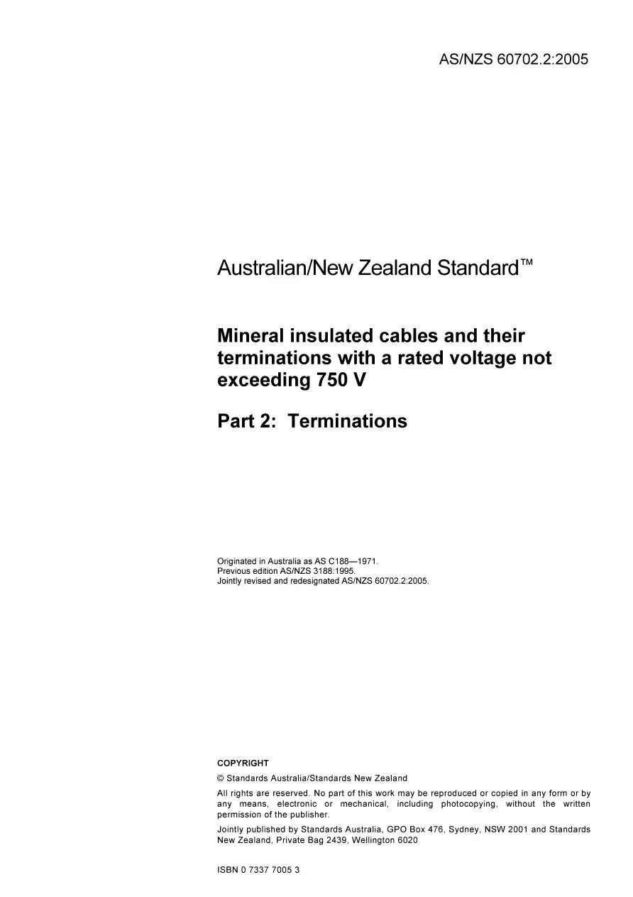 AS/NZS 60702.2:2005 pdf