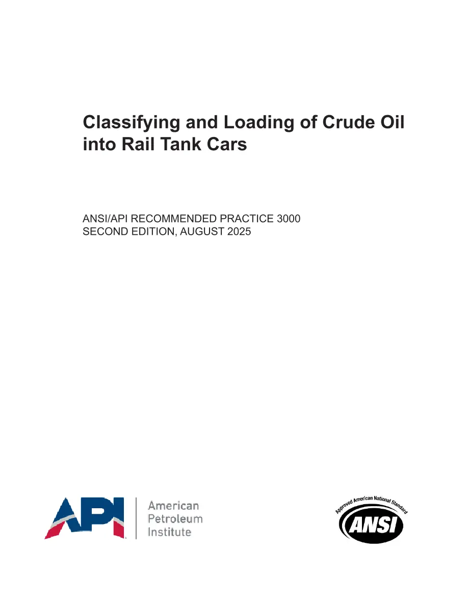 API RP 3000:2025 pdf