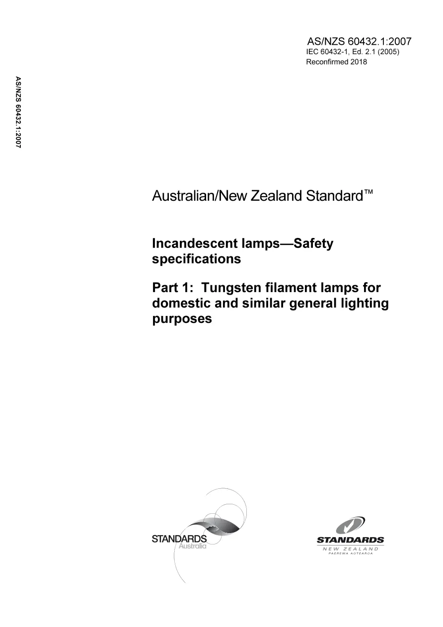 AS/NZS 60432.1:2007 AS/NZS 60432.1:2007 pdf