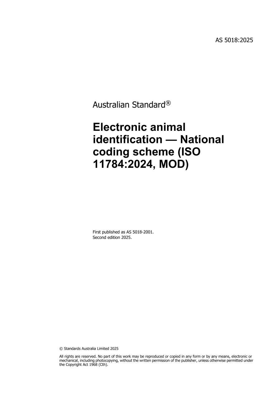 AS 5018:2025 pdf