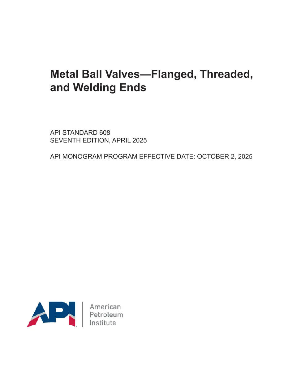 API Std 608:2025 pdf