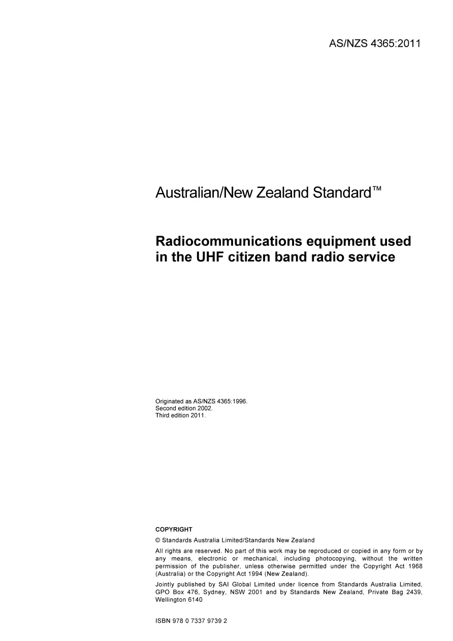 AS/NZS 4365:2011 AS/NZS 4365:2011 pdf