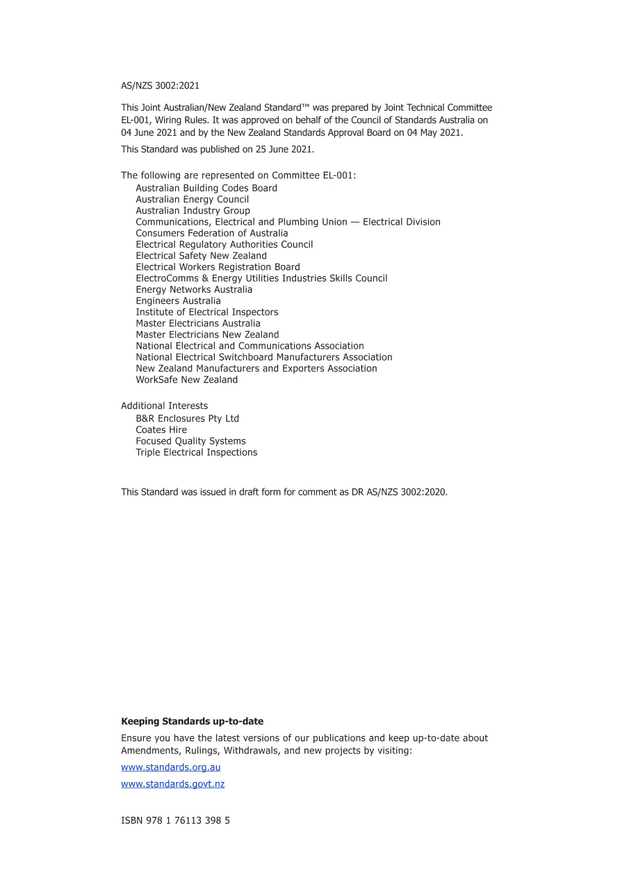 AS/NZS 3002:2021 pdf
