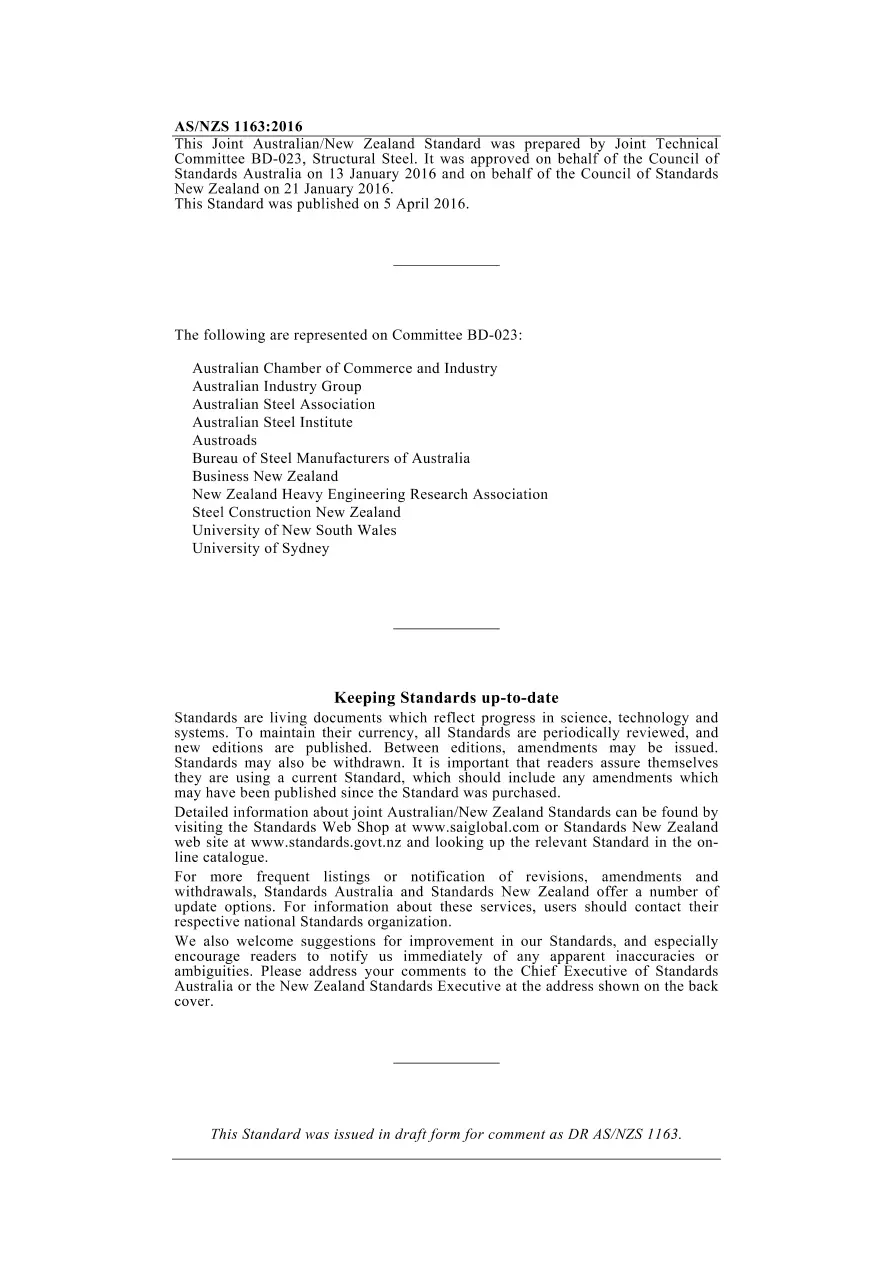 AS/NZS 1163:2016 AS/NZS 1163:2016 pdf