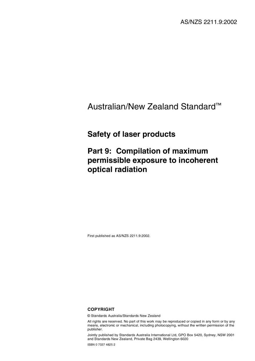 AS/NZS 2211.9:2002 pdf
