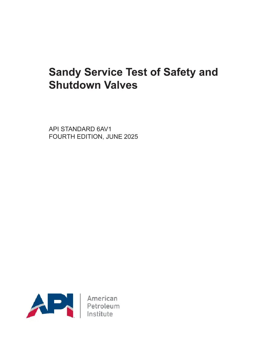 API Spec 6AV1:2025 pdf