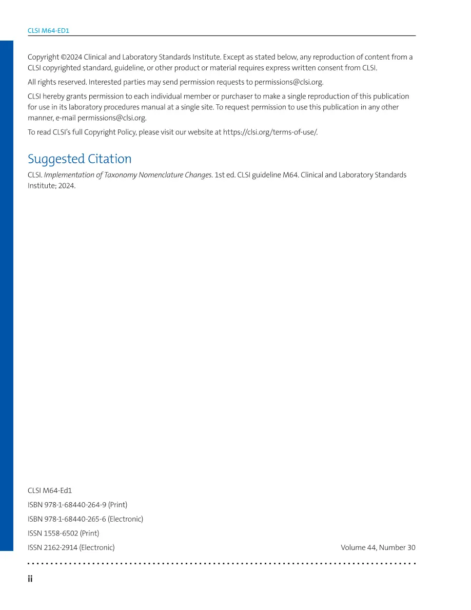 CLSI M64:2024 pdf