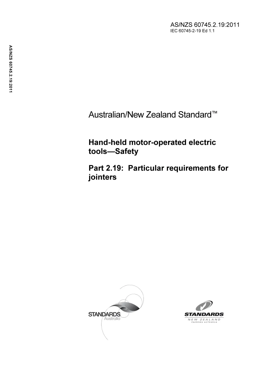 AS/NZS 60745.2.19:2011 AS/NZS 60745.2.19:2011 pdf