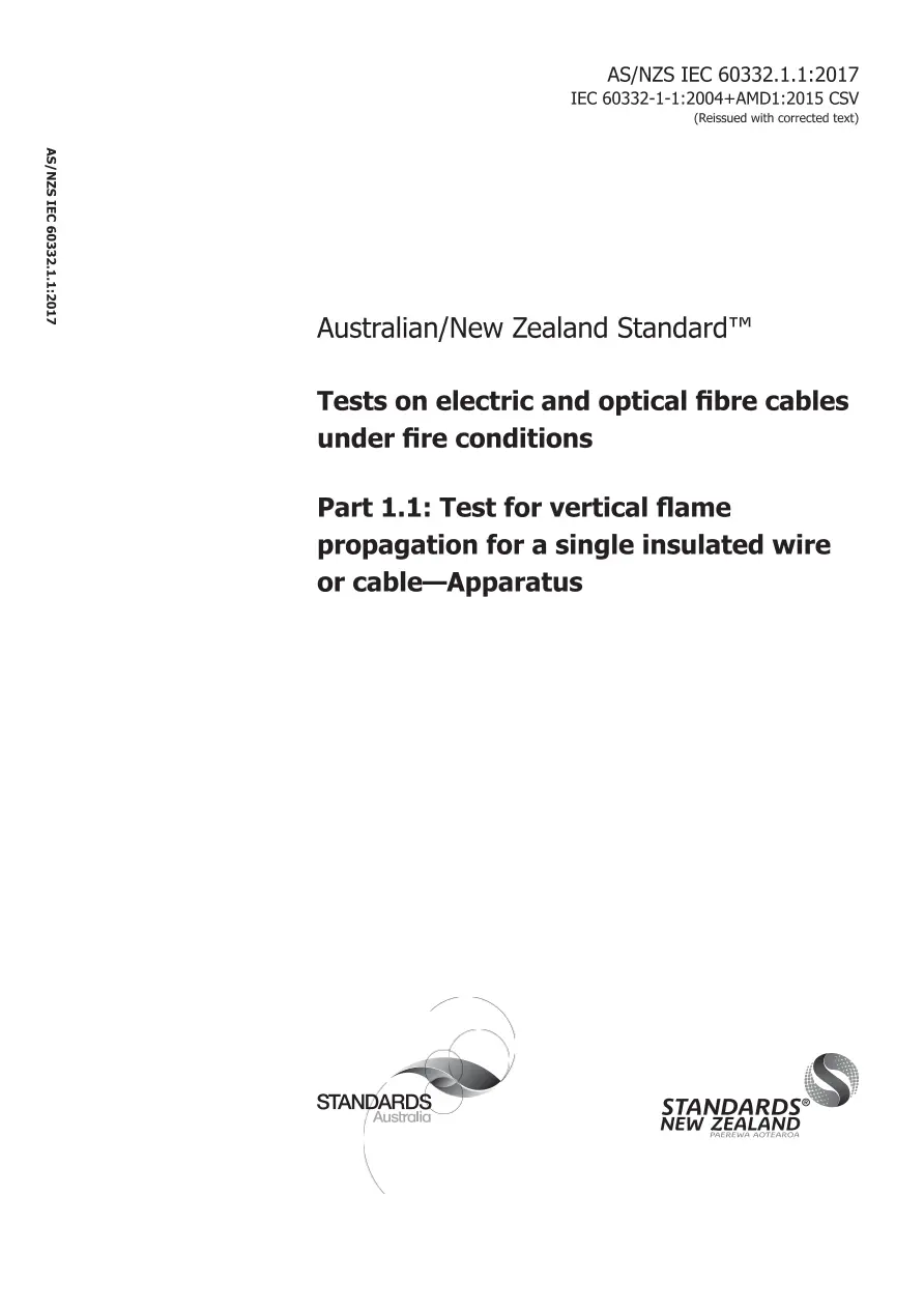 AS/NZS IEC 60332.1.1:2017 AS/NZS IEC 60332.1.1:2017 pdf