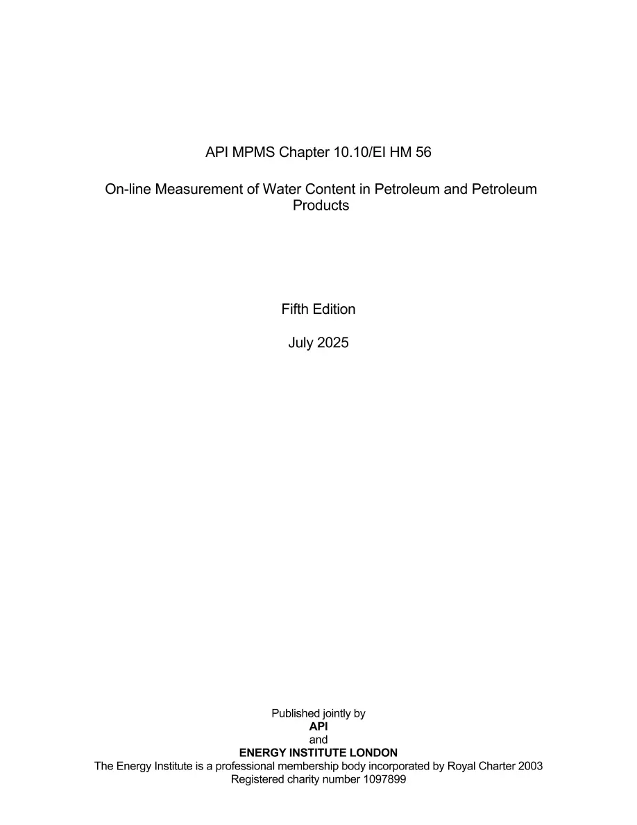 API MPMS Chapter 10.10:2025 pdf