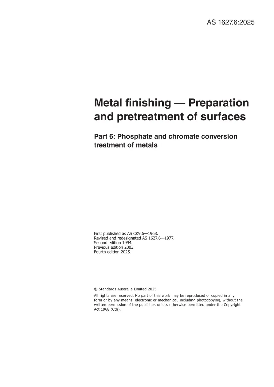 AS 1627.6:2025 pdf