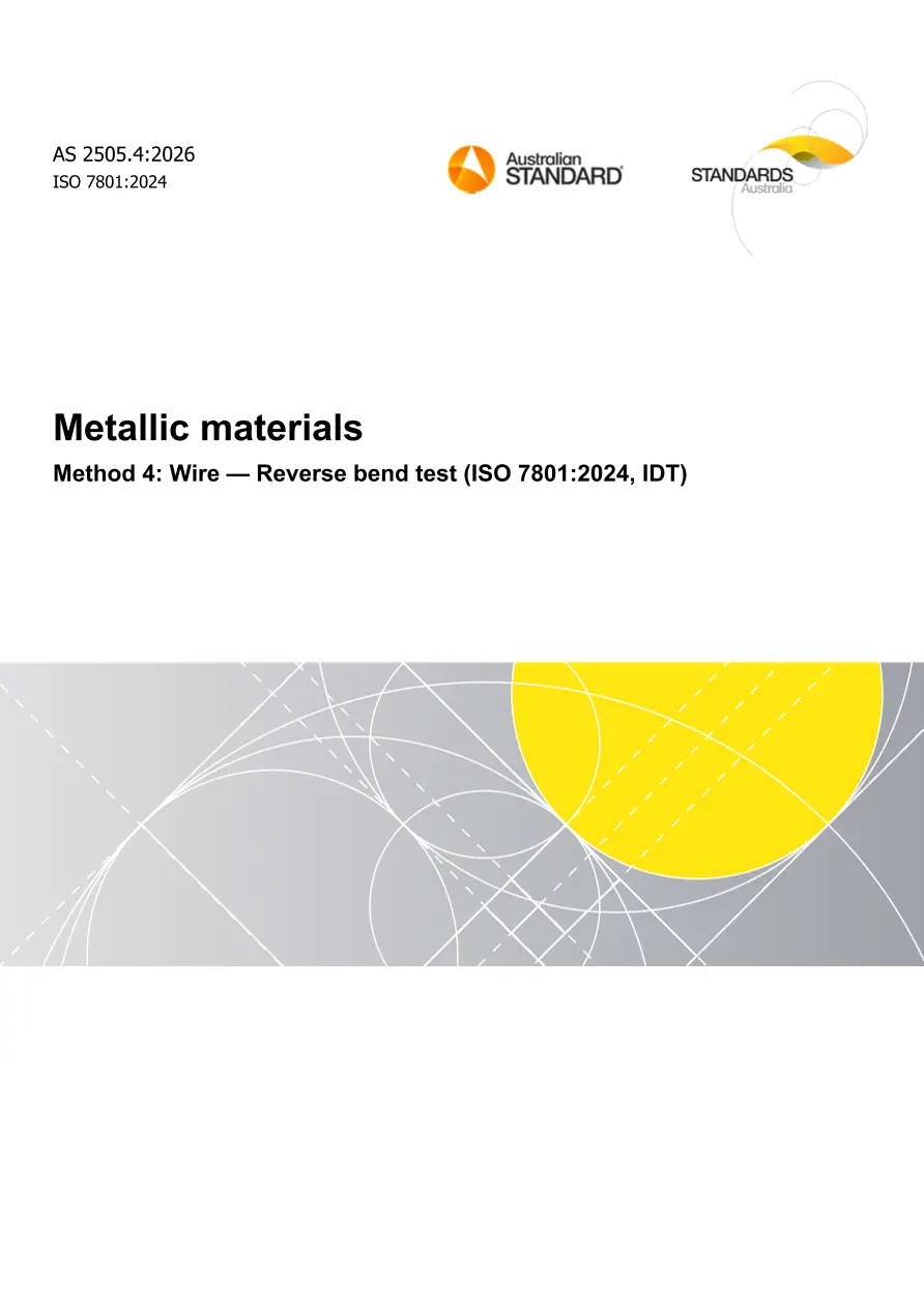 AS 2505.4:2026 AS 2505.4:2026 pdf