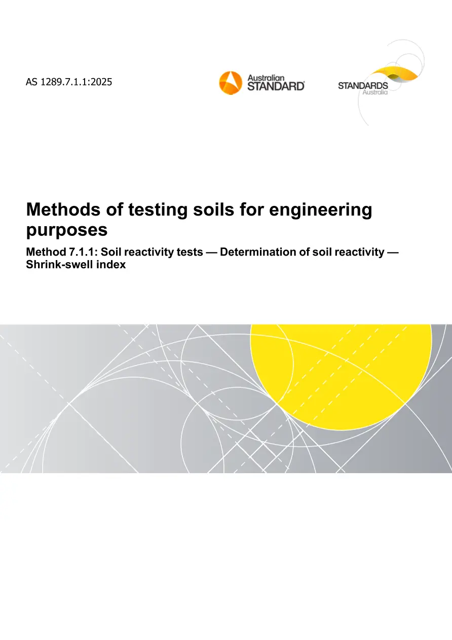 AS 1289.7.1.1:2025 pdf