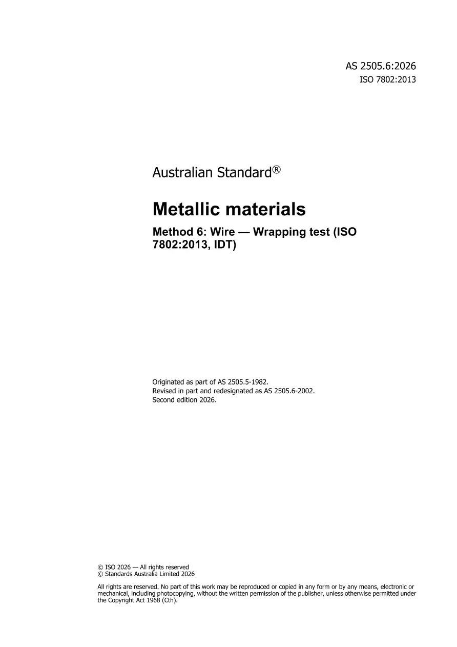 AS 2505.6:2026 pdf